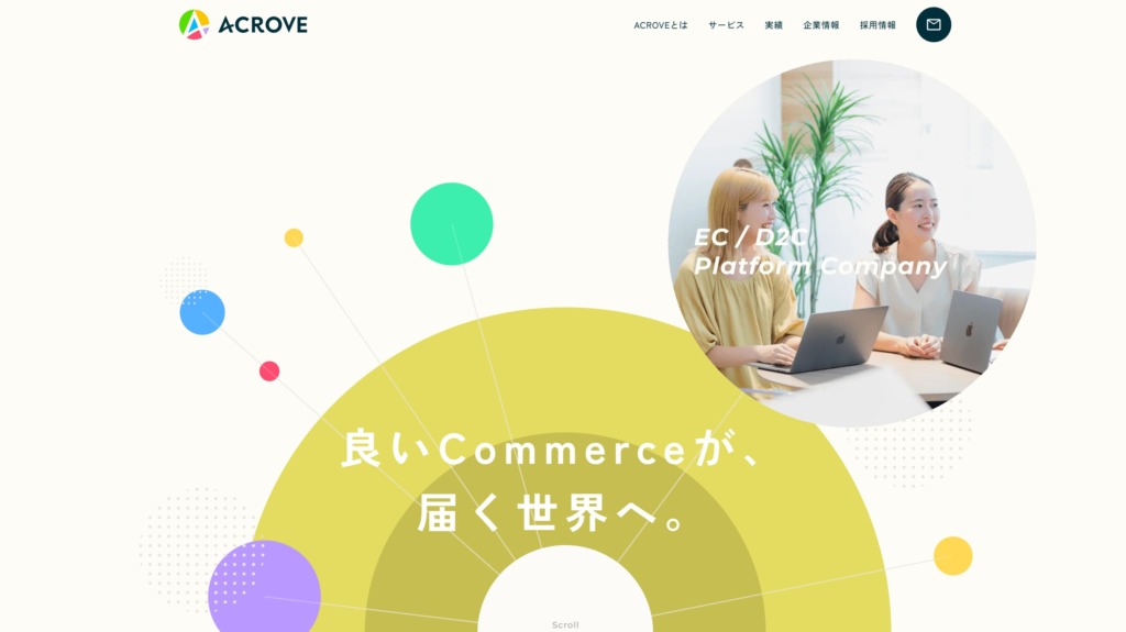 株式会社ACROVEのトップページ画像