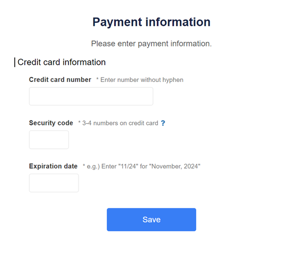 How to change the credit card to make a payment on Stock_3