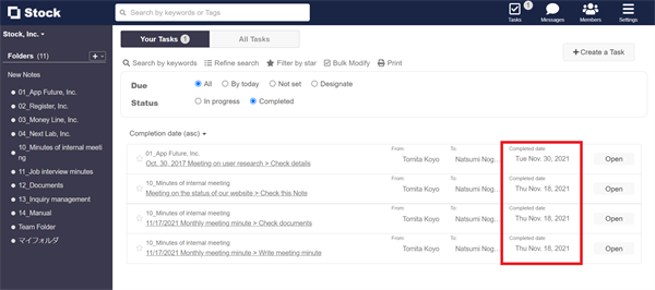 How to sort completed Tasks on Stock_4