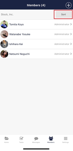 How to sort members on Stock_5