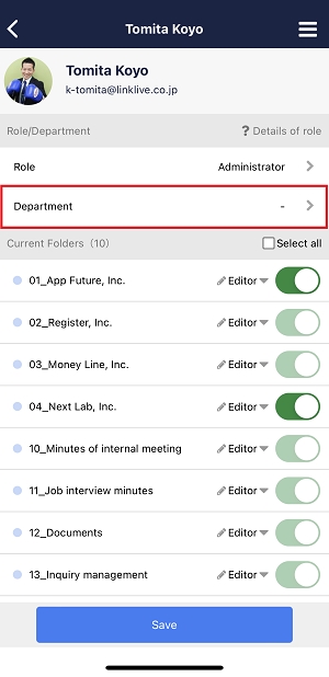 How to create Department on Stock_8