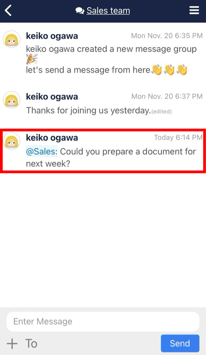 How to address all users of a department at once in Stock_4