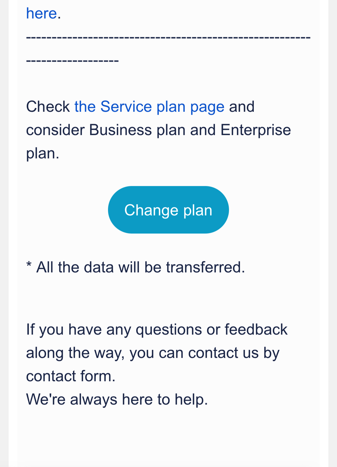 How to sign up for a paid plan after the free trial period ends at Stock_4