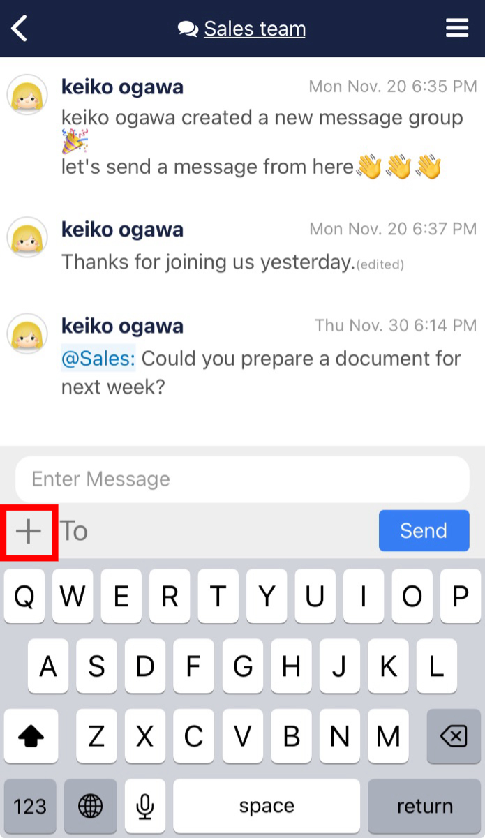 How to attach images and files to messages in Stock_2