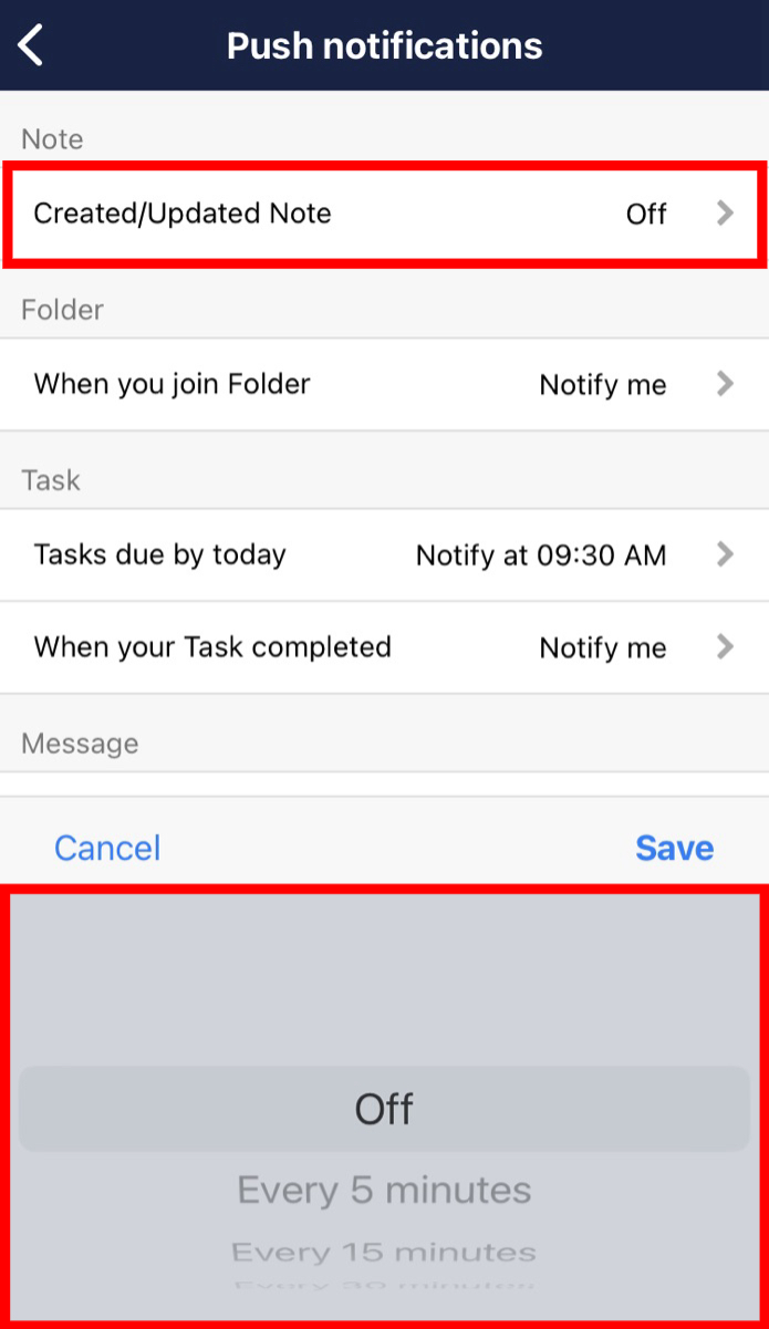 How to receive notifications when there are created or updated Notes on Stock_7