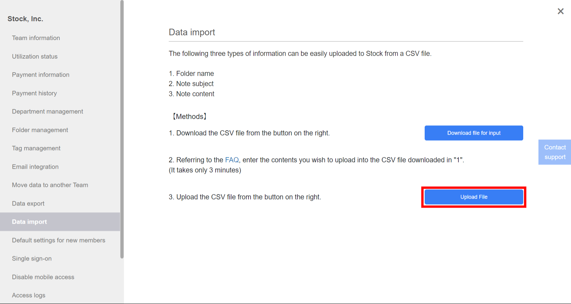 How to import with Stock_5