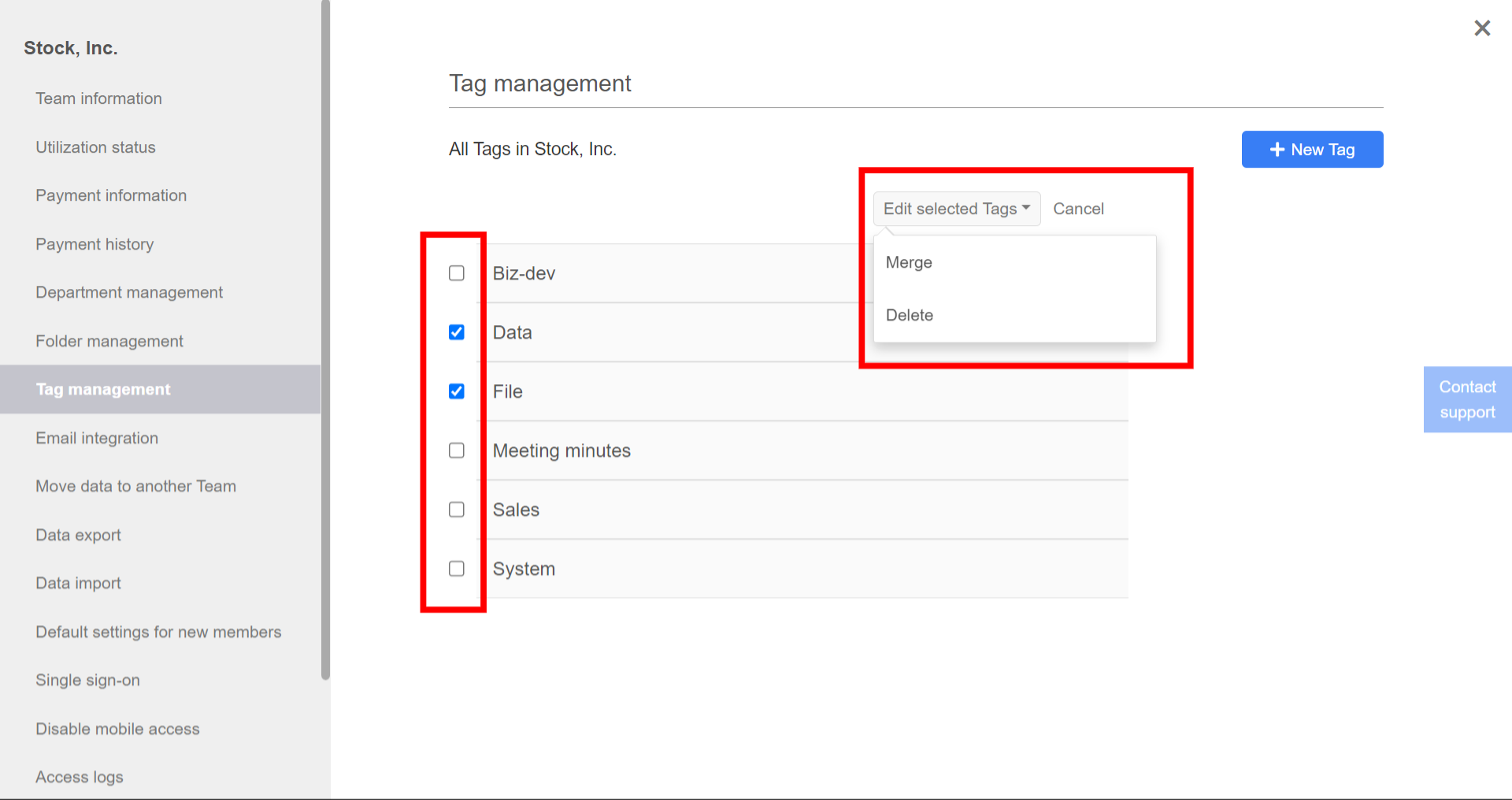 How to integrate multiple tags in Stock_3