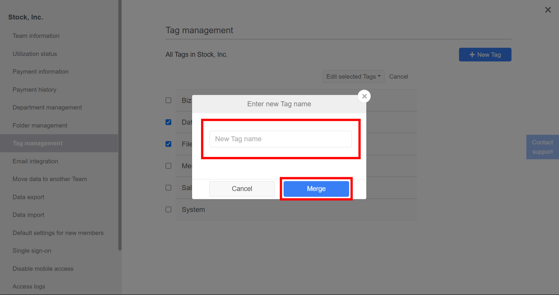How to integrate multiple tags in Stock_4