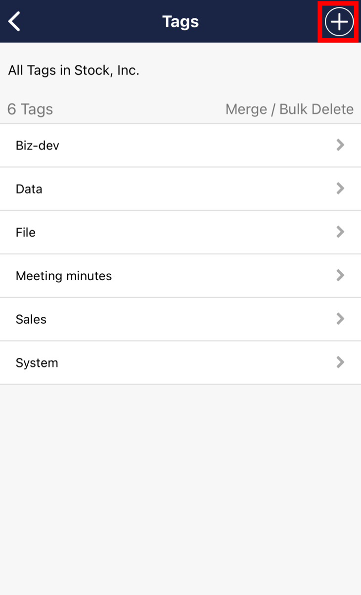 How to create a Tag and set it to Note on Stock_11