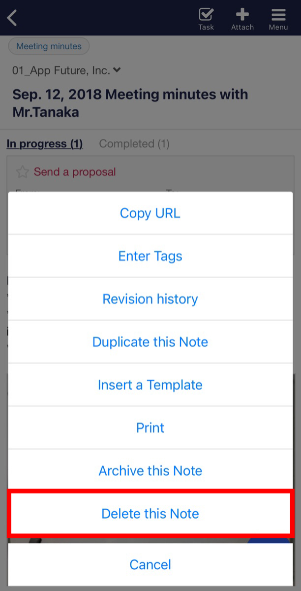 How to delete Notes on Stock_4