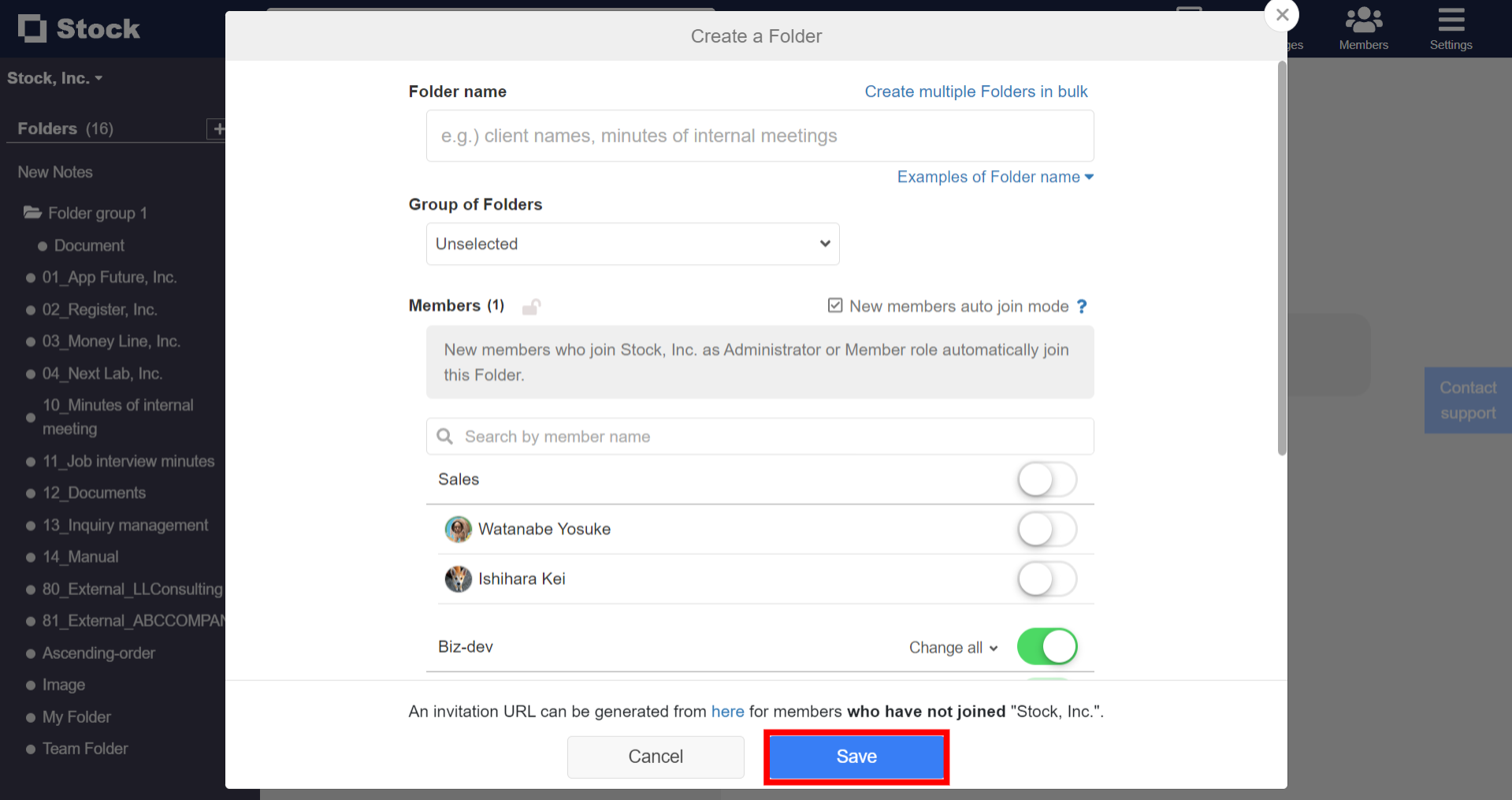 How to create a new Folder on Stock_3