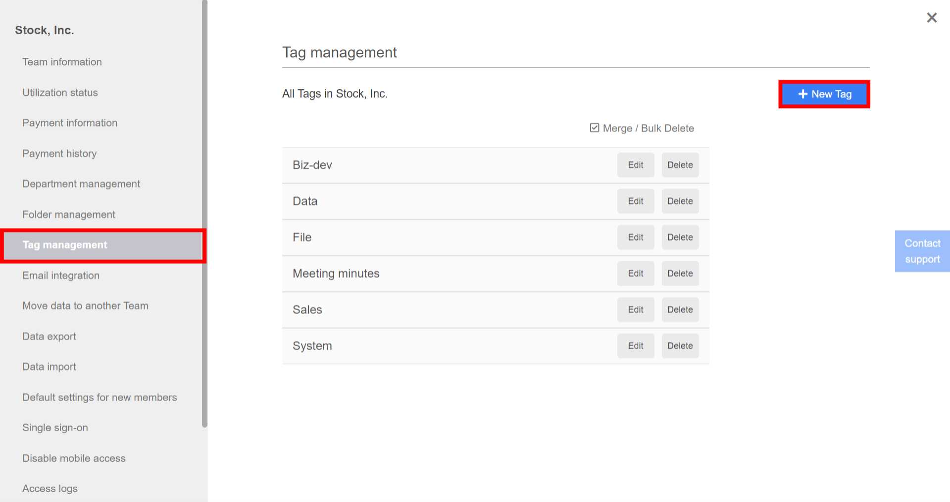 How to create a Tag and set it to Note on Stock_4