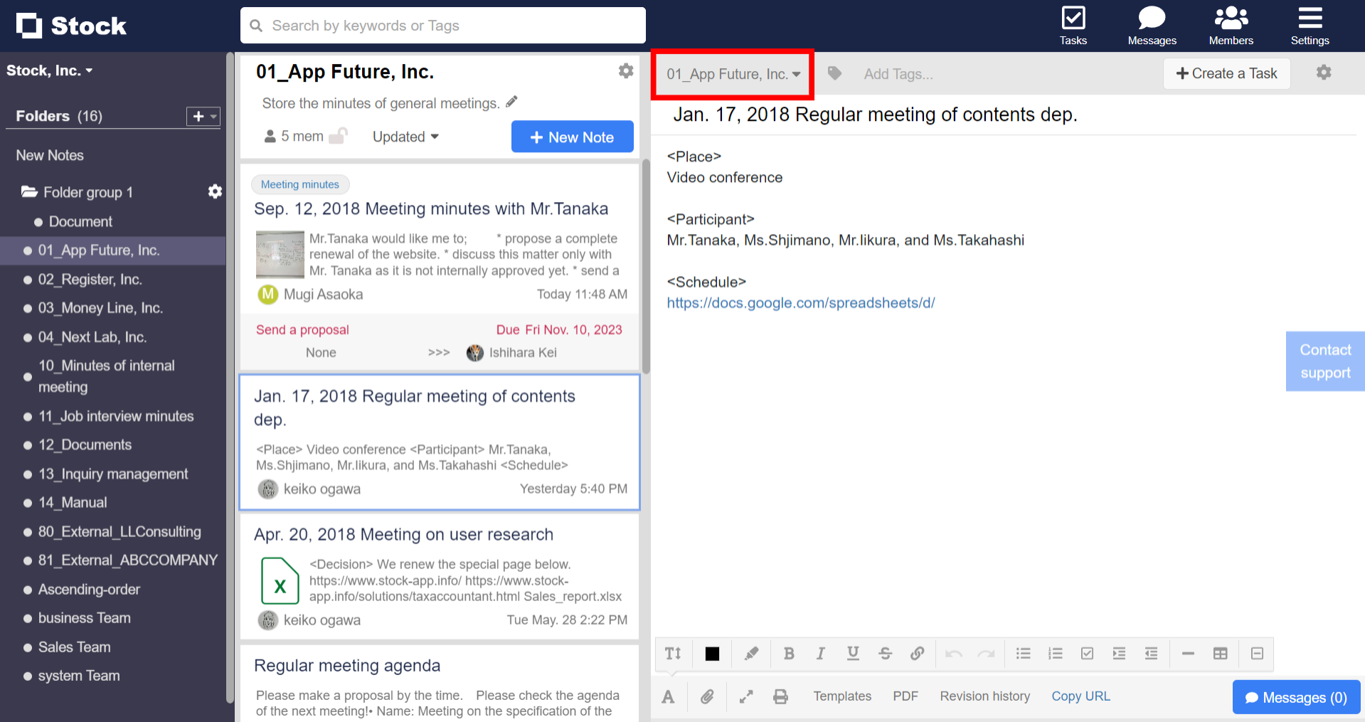How to move Note to another Folder on Stock_1