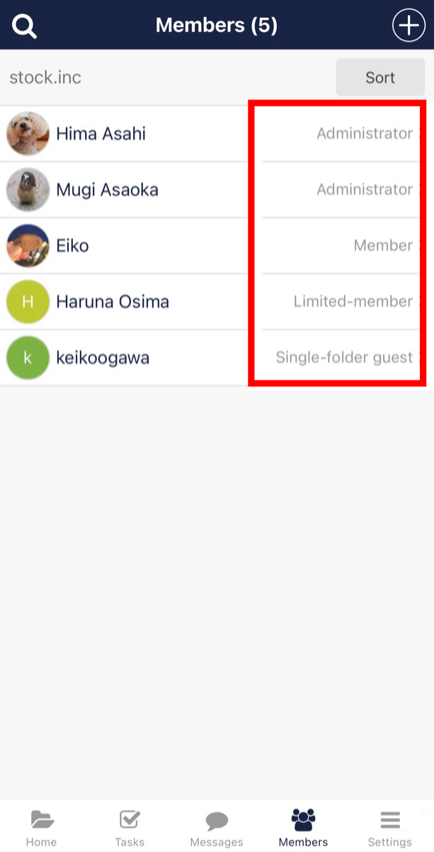 How to change role of members on Stock_4