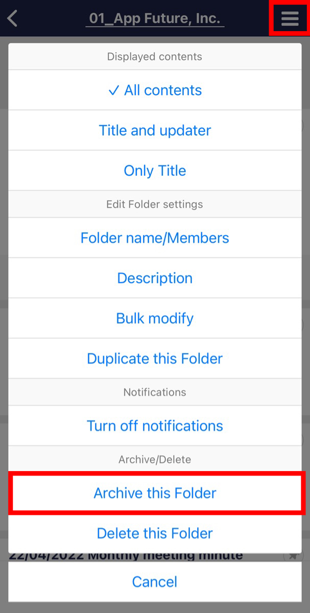 How to move data to Archive on Stock_7
