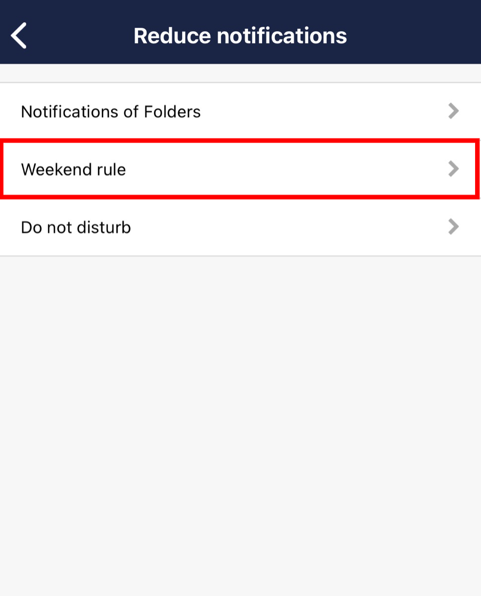 How to set not to receive notifications on the specific days of the week on Stock_5
