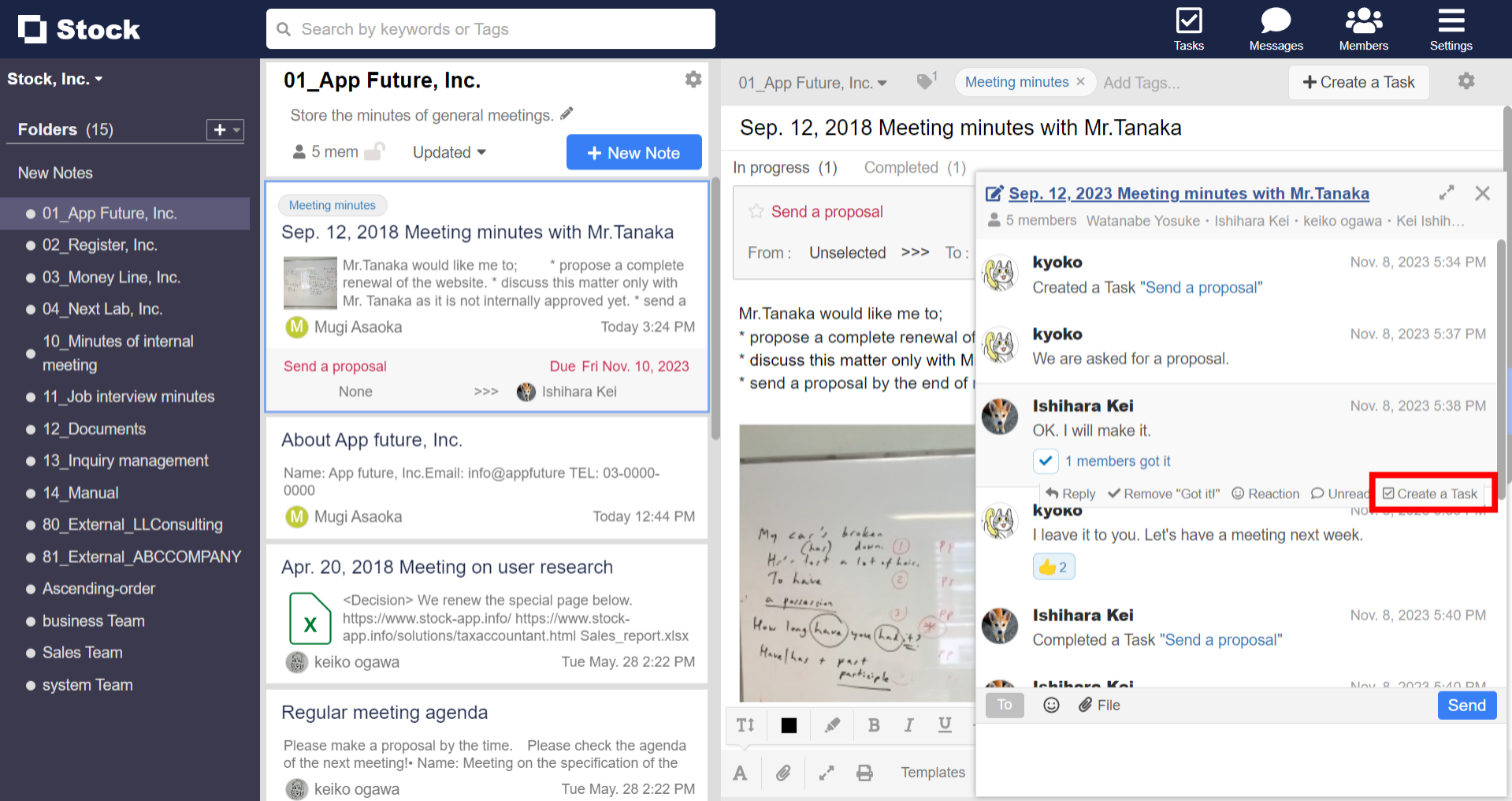 How to create Task whose remarks are filled in with the content of Message_1