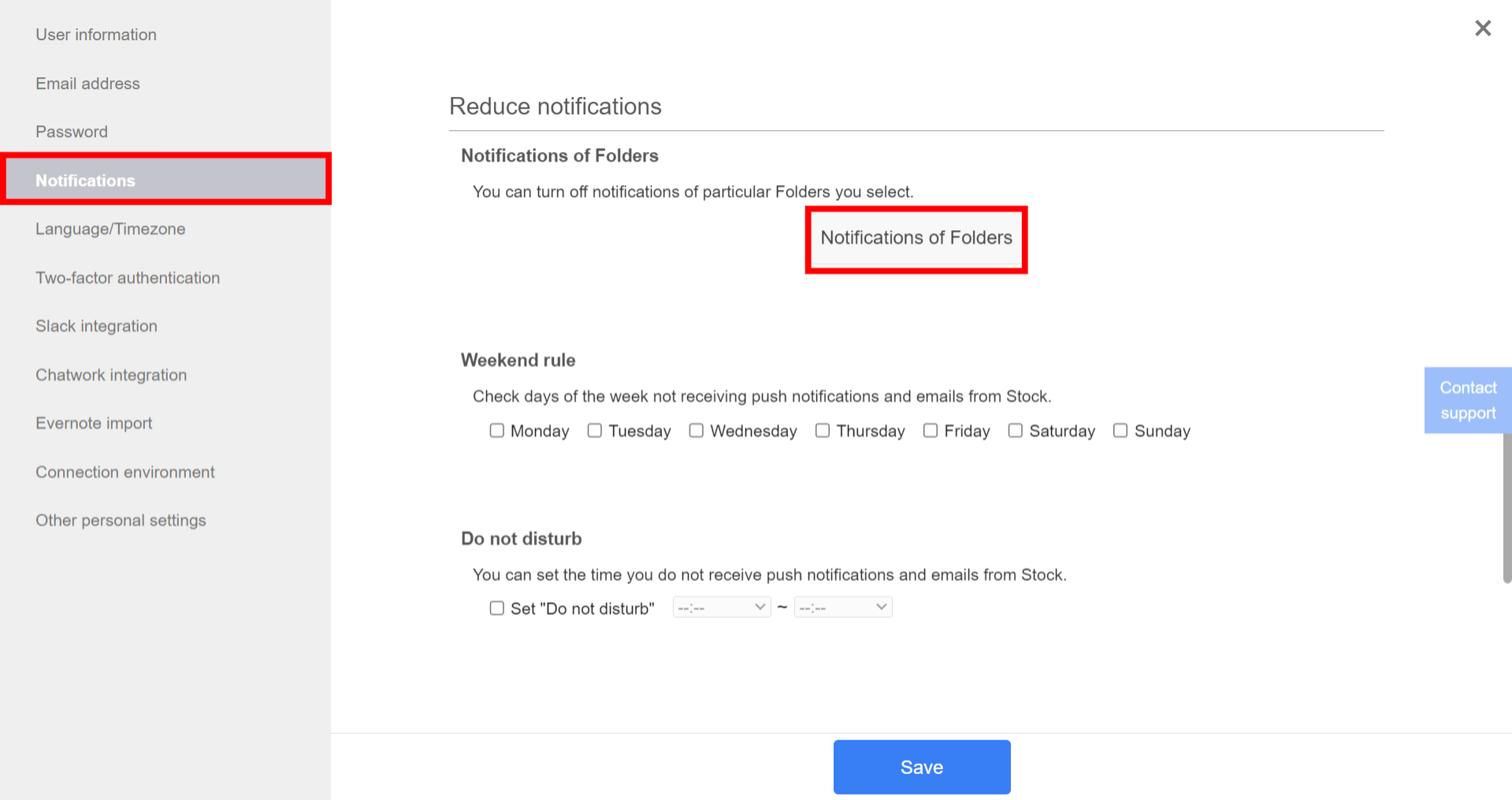 How to set notifications by every Folder on Stock_4
