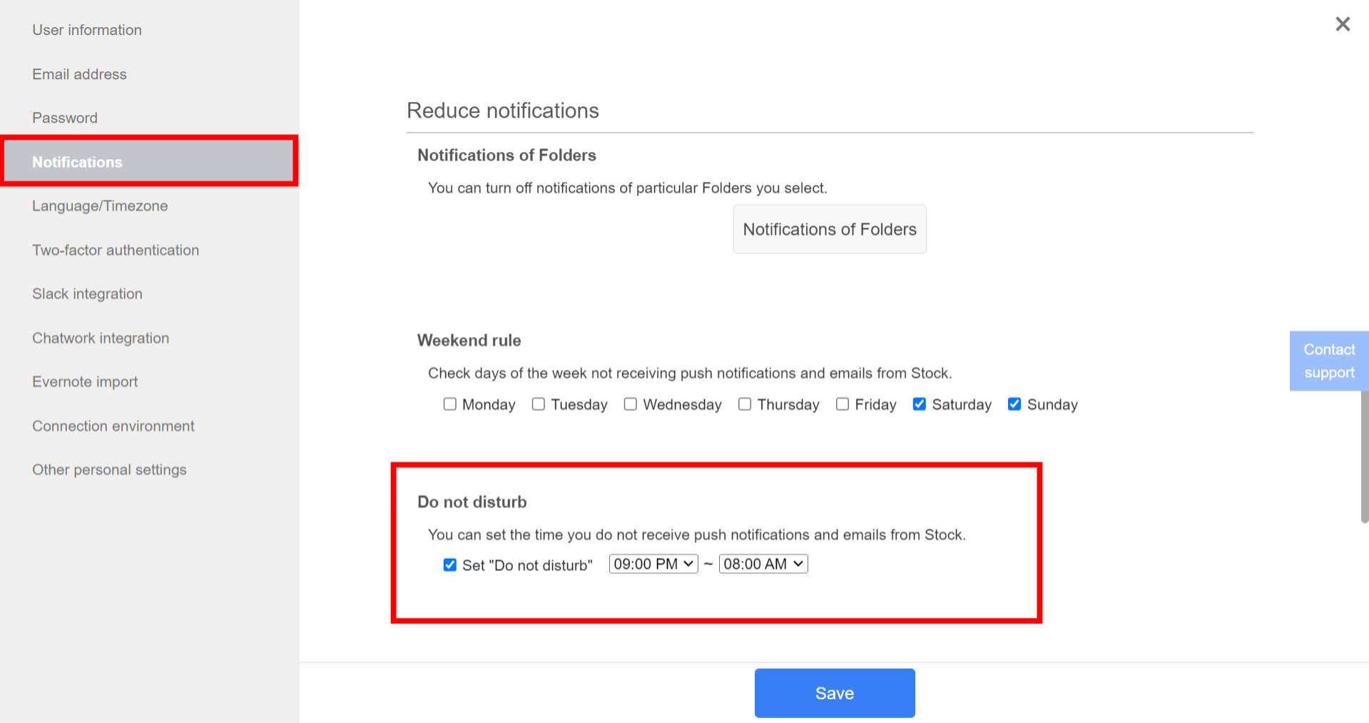 How to avoid receiving notifications in the middle of the night on Stock_2