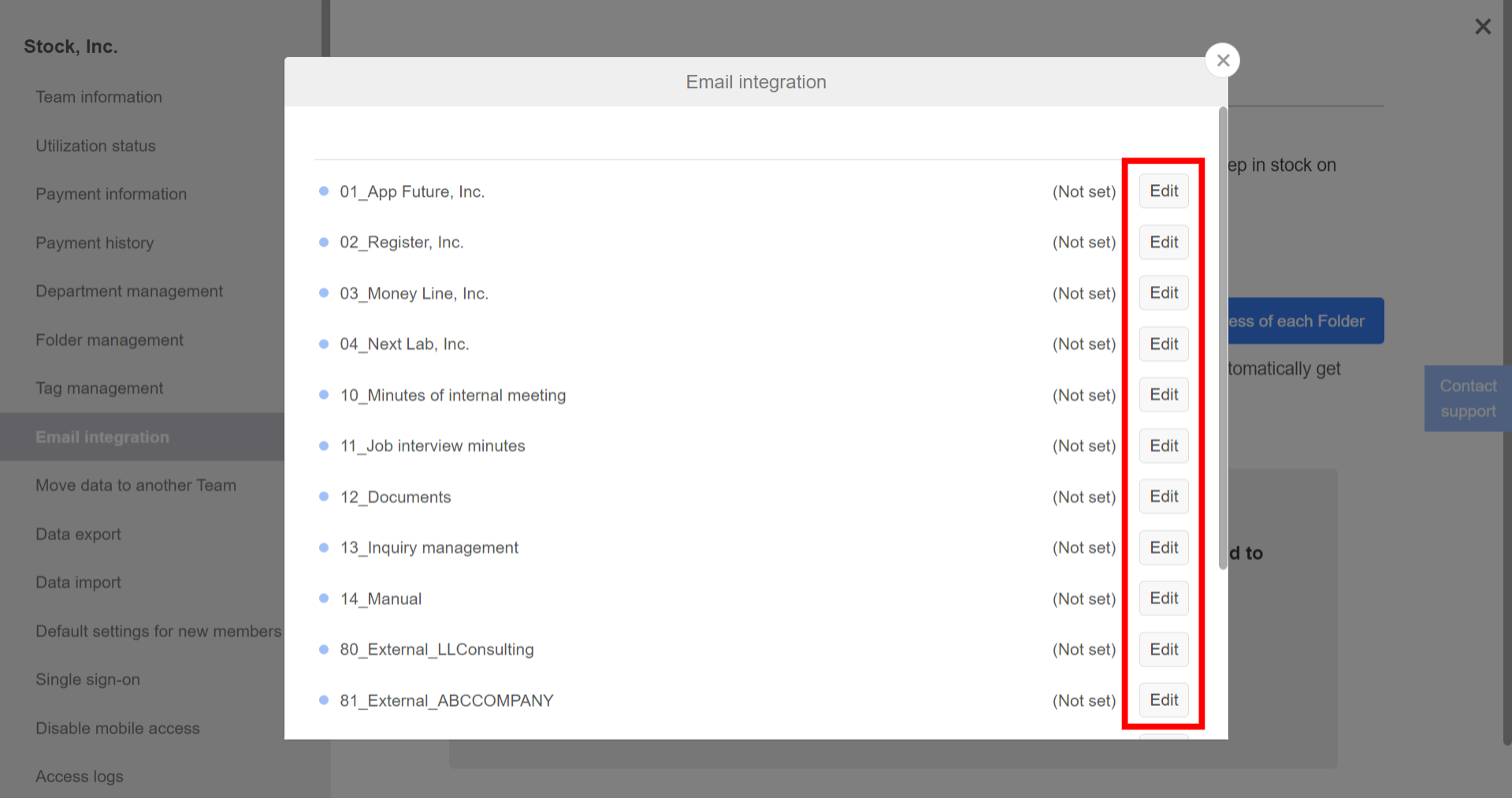 How to integrate emails on Stock_3