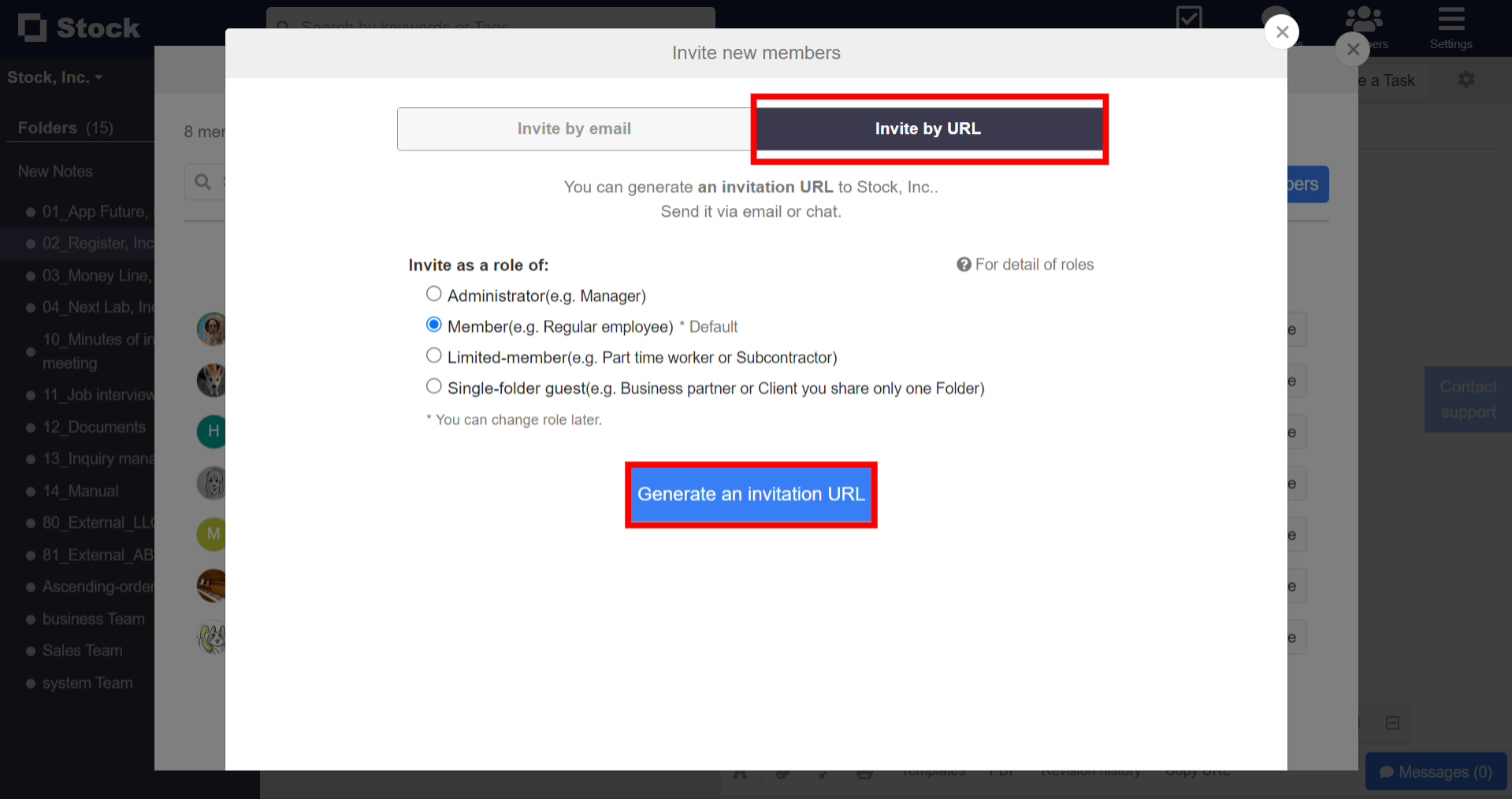 How to invite team members to Stock on desktop_3