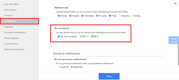 How to avoid receiving notifications in the middle of the night on Stock_2