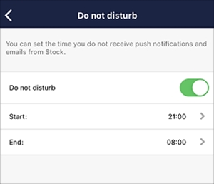 How to avoid receiving notifications in the middle of the night on Stock_6