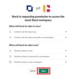 How to integrate Stock with Slack_3