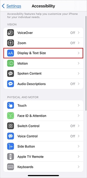 How to enlarge the texts on smartphone app_3