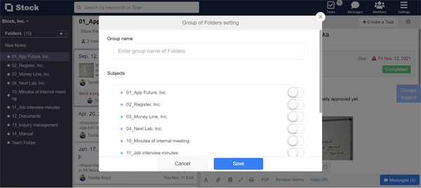 How to hierarchize Folders on Stock_3
