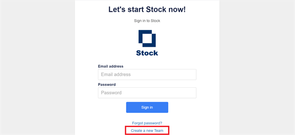 How to create a new Team on Stock_1