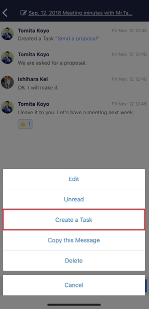 How to create Task whose remarks are filled in with the content of Message_3