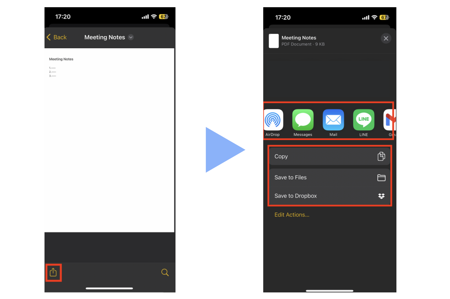 Image of choosing the place of storing from print option.