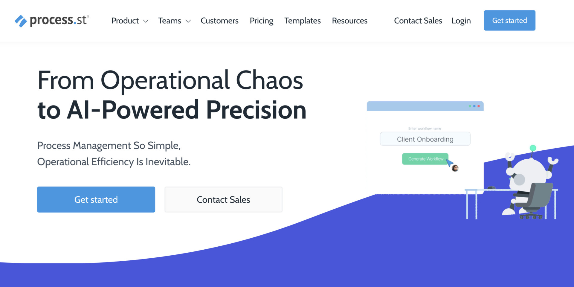 Top page of Process Street