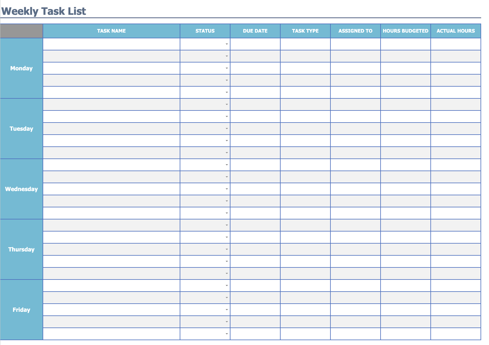 Image of template of Teamgantt