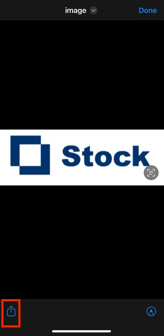 Image of sharing file by iPhone