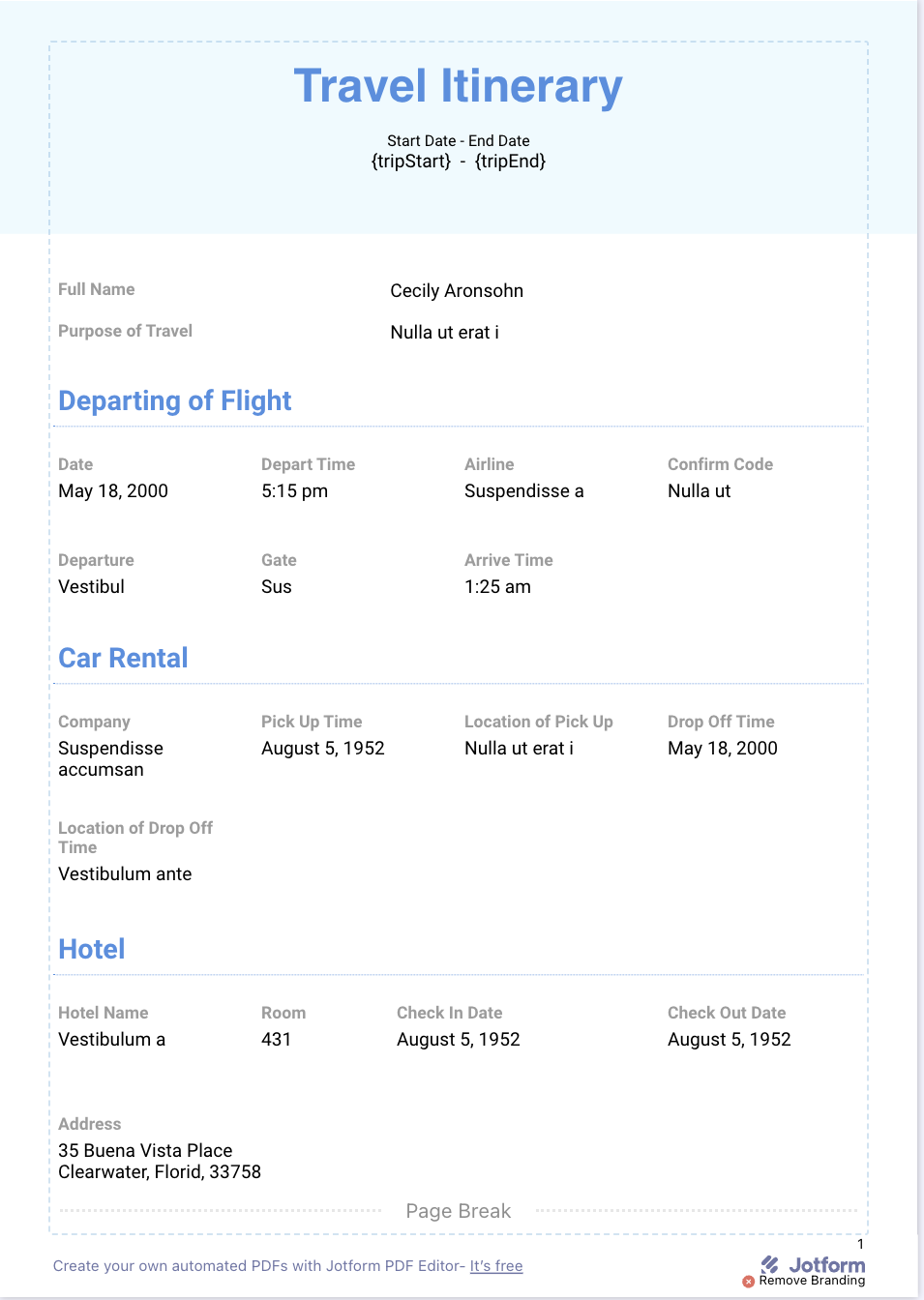 Top image of Jotform template