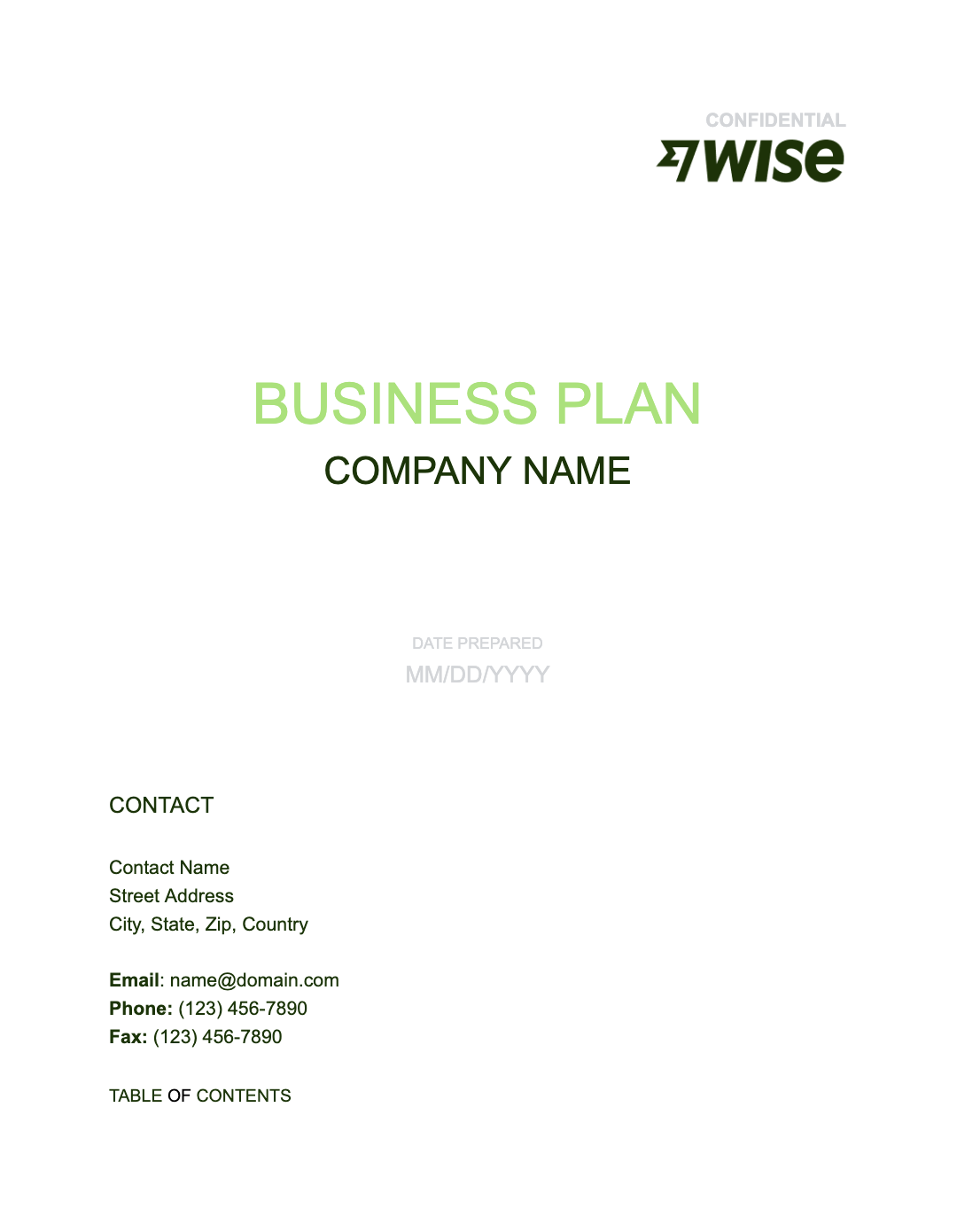 The template image of Wise