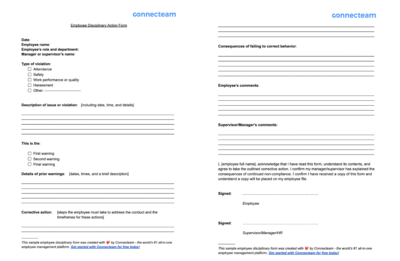 Template image of Connecteam