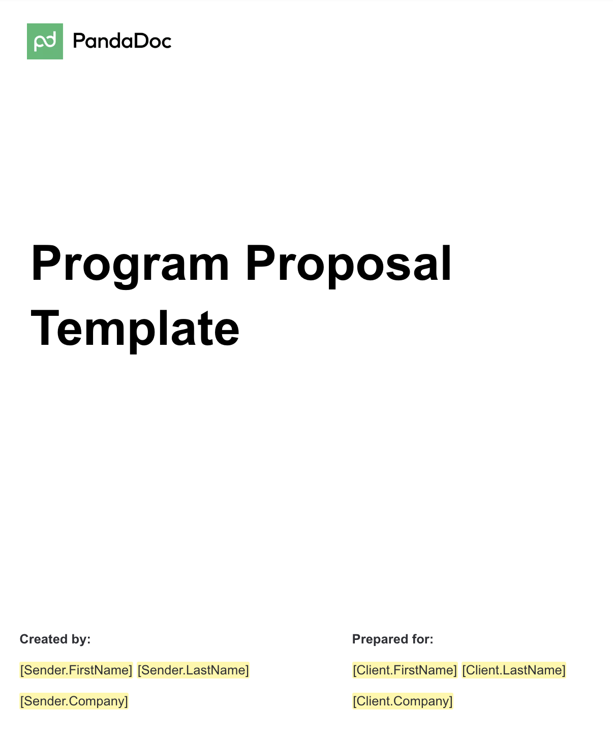 Image of template by PanndaDoc