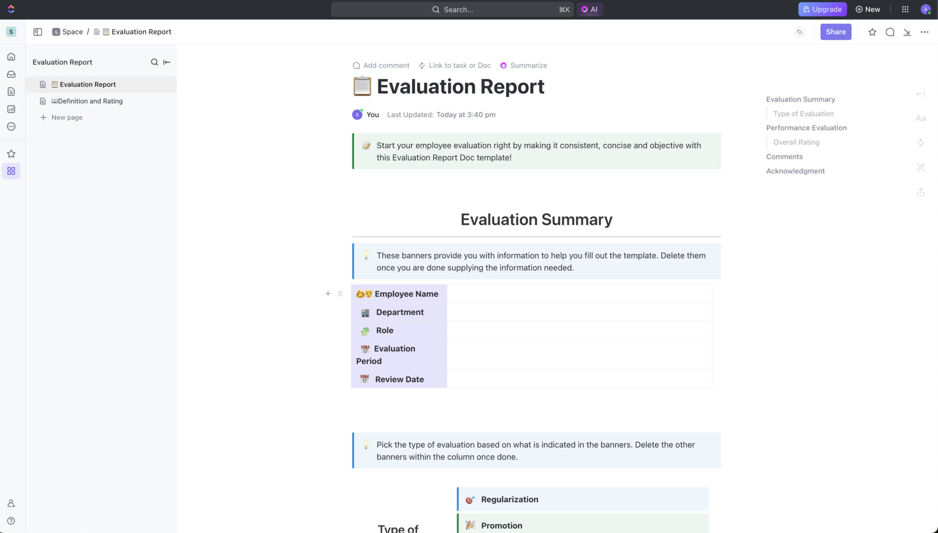 Image of template by ClickUp