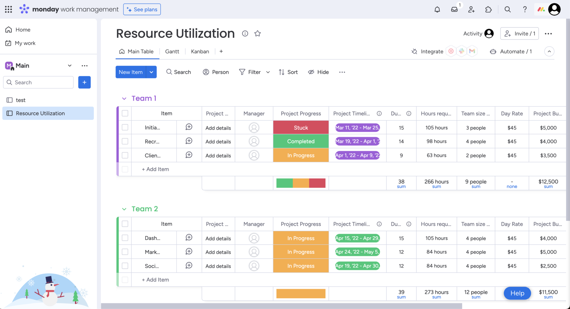 Project template image by Monday.com