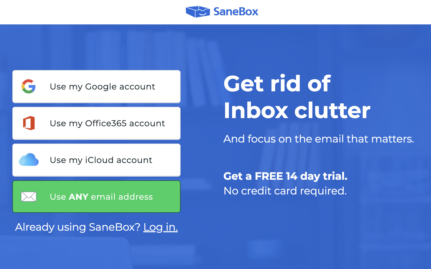 Top image of Sanebox