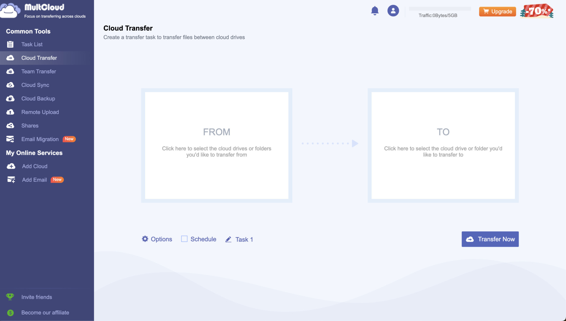 Actual image of MultCloud