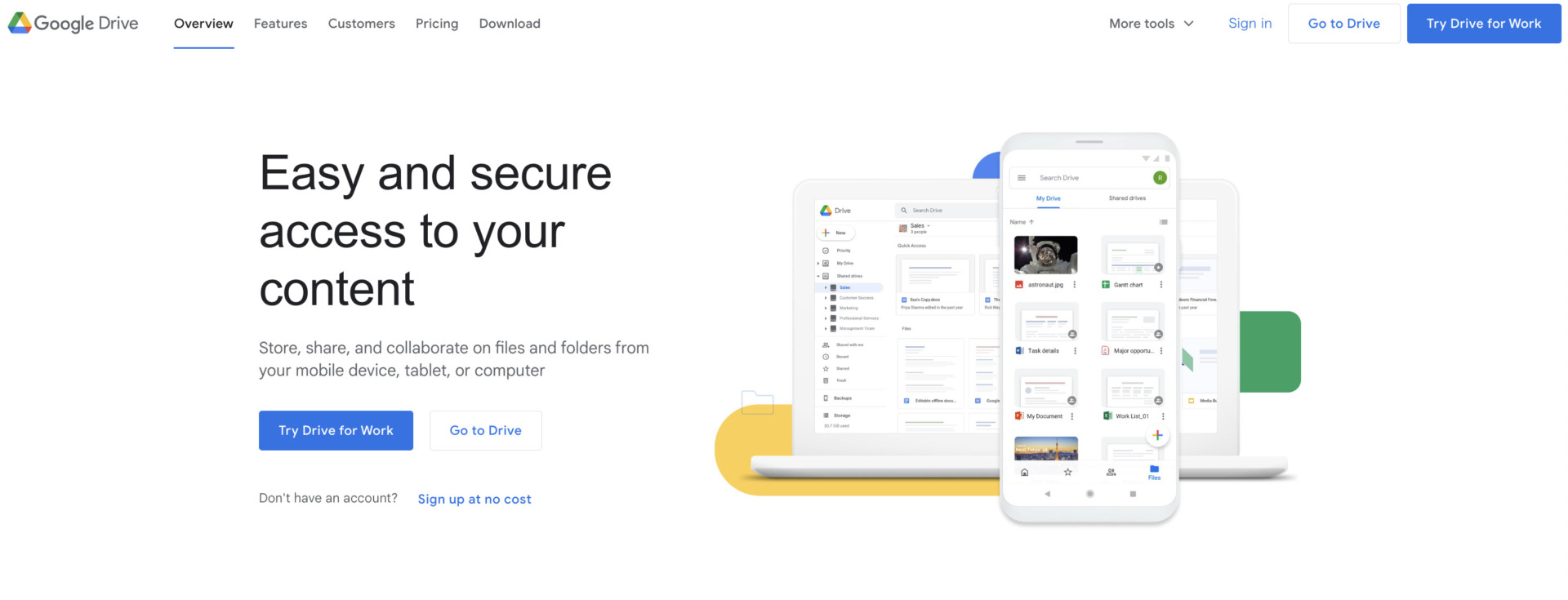 Top image of Google Drive