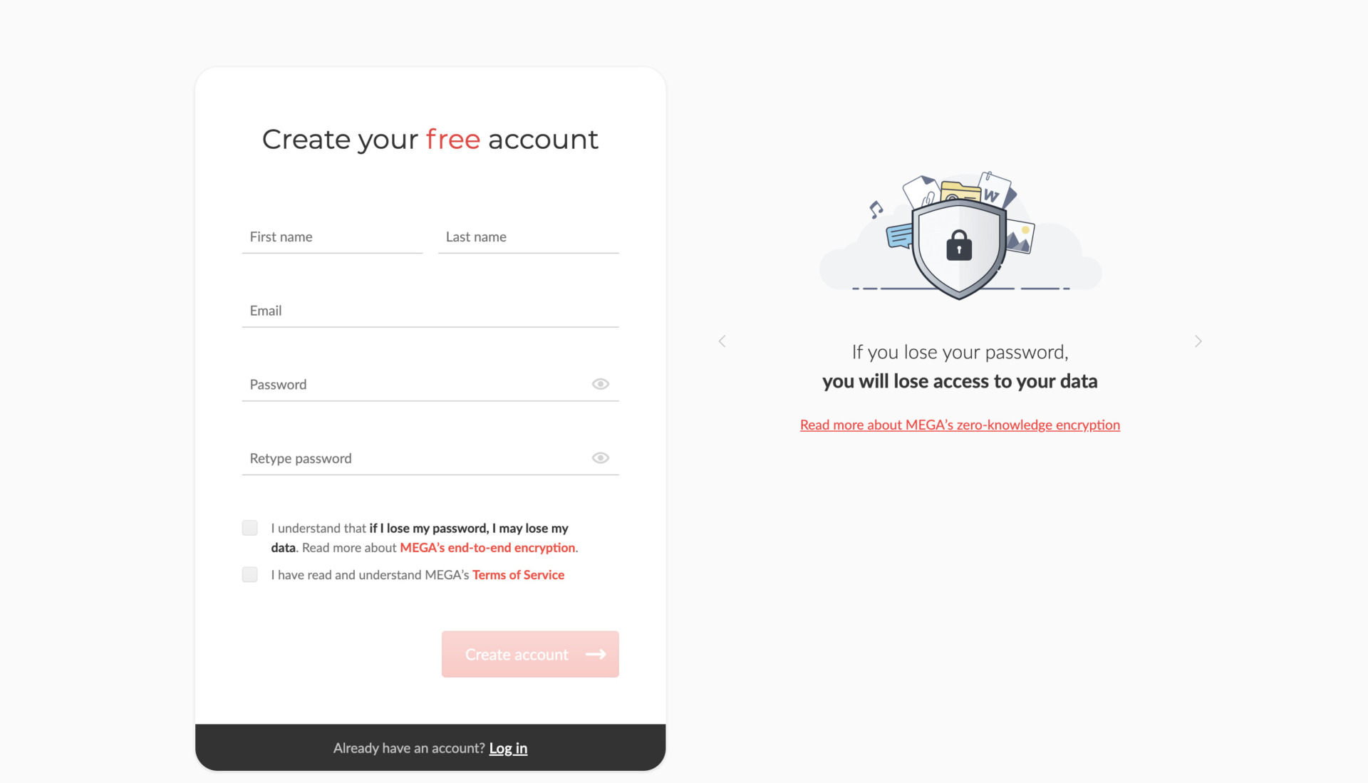 Image of Account creation