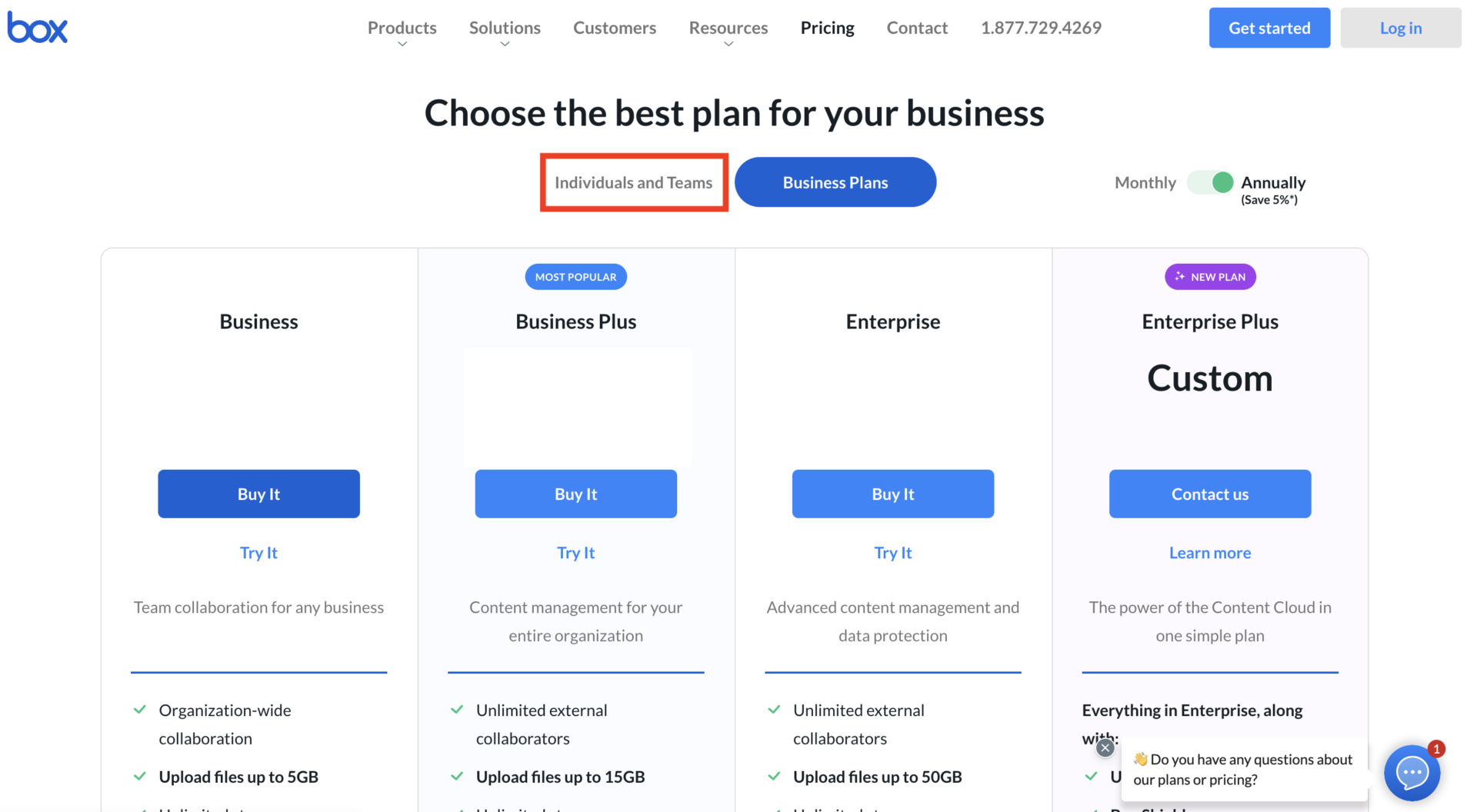 Click Individual or Team