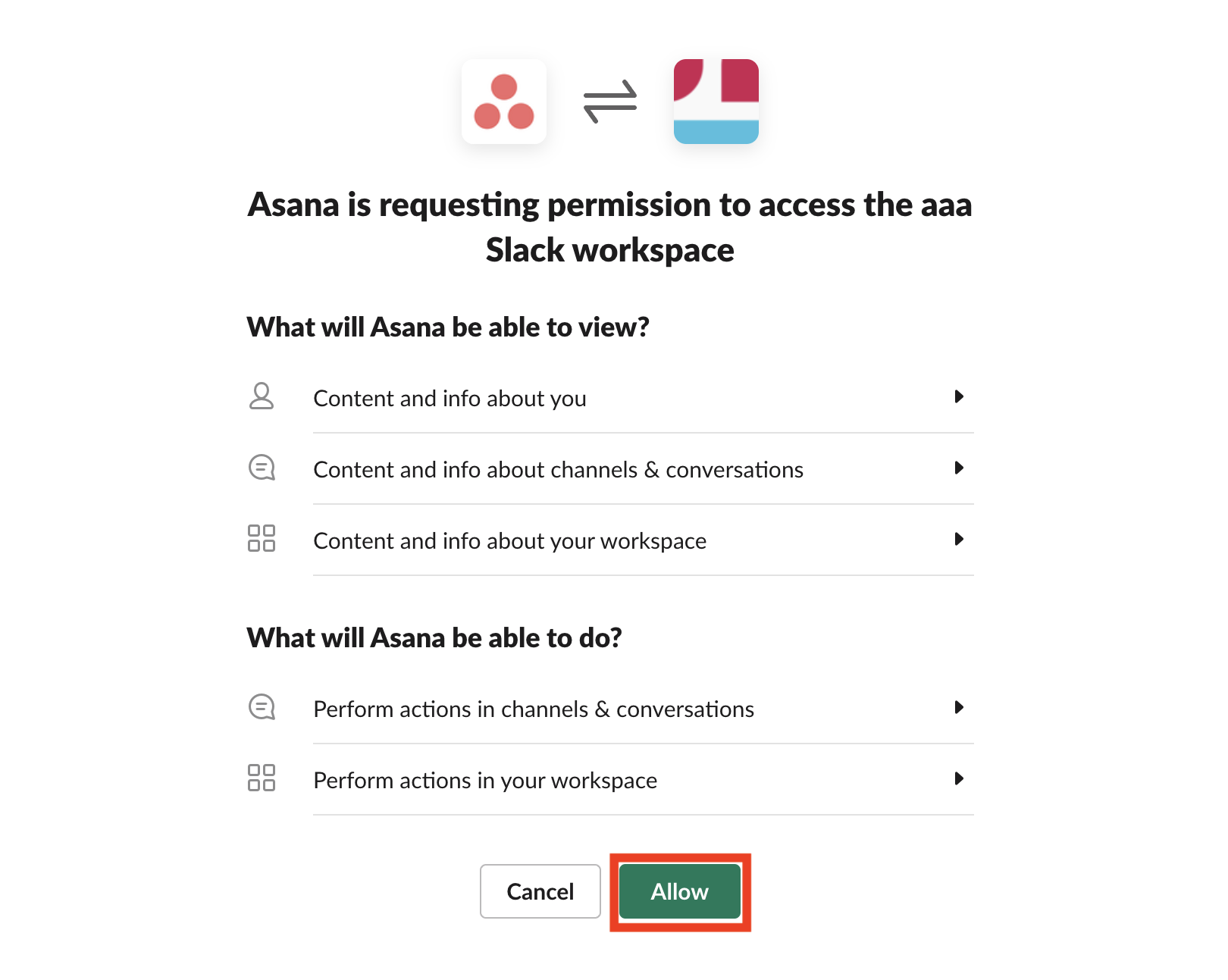 Image of click to Allow
