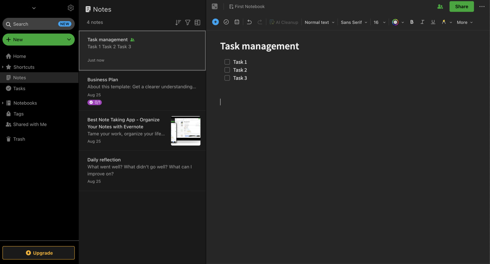 Top image of Evernote