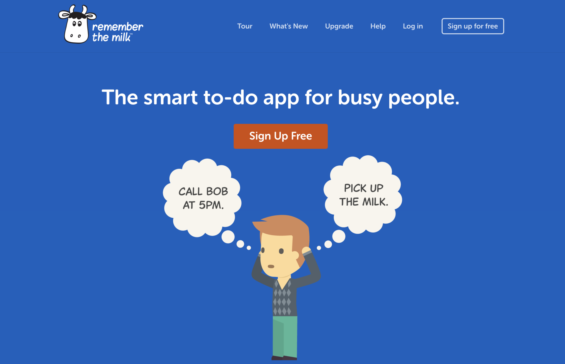 Top page of Remember the milk